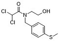Acetamide, 2,2-dichloro-N-(2-hydroxyethyl)-N-(p-(methylthio)benzyl)- 3576-65-6